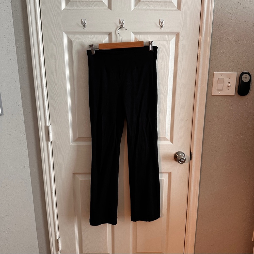 black reformation pants